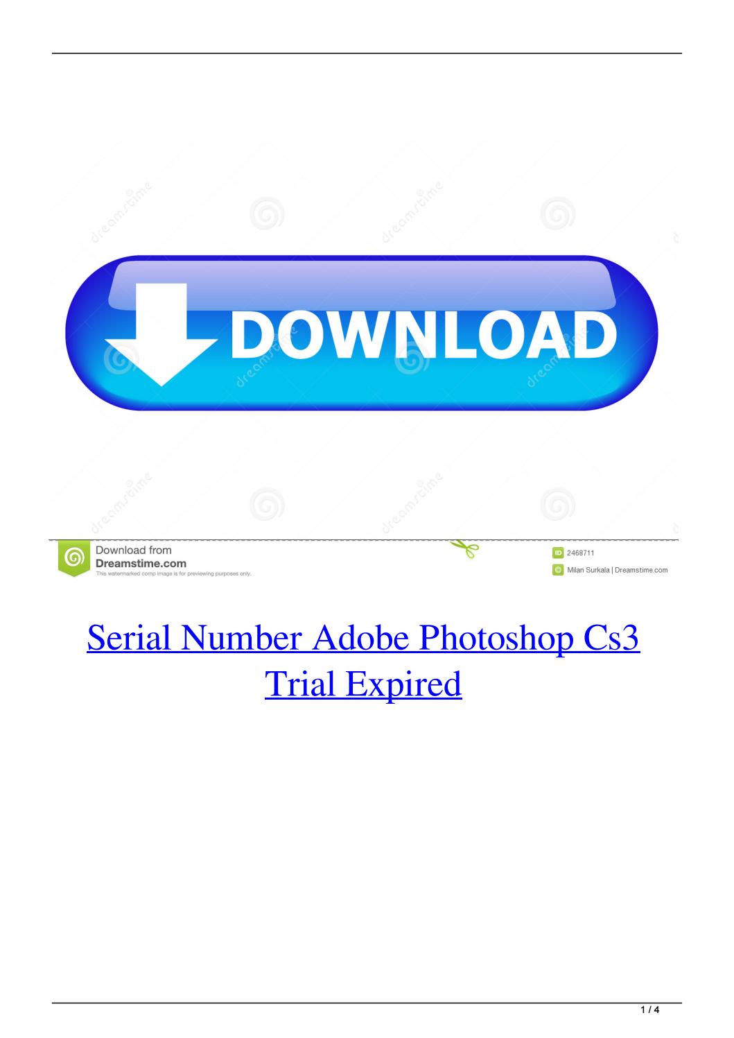 Photoshop Cs3 Serial Number Activation